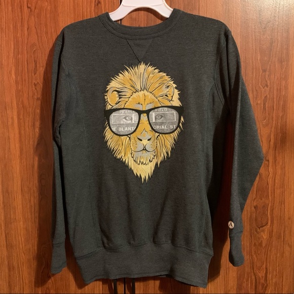 Alta Gracia Gray Lion in Glasses Sweatshirt - Picture 2 of 8